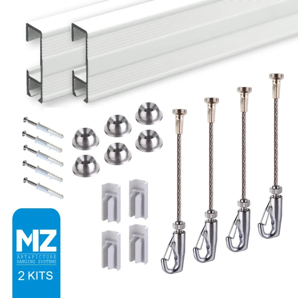 Free shipping Cliprail Complete picture frame hangers art picture