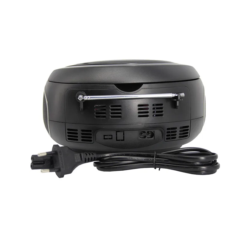 LONPOO Bluetooth CD плеер Boombox Портативный USB стерео Бумбокс сабвуфер динамик с FM радио AUX