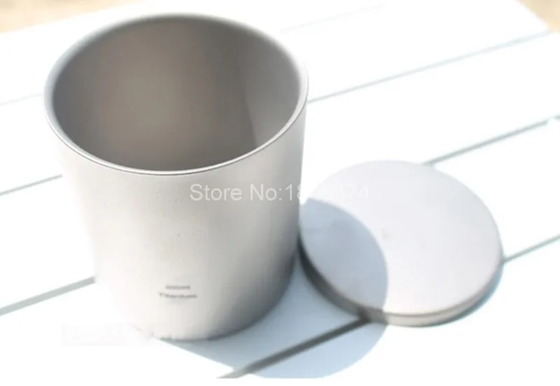 Copo de Titânio Caneca com Tampa Copo de Água Keith Duplo-wall Nenhum Odor Não Escala Bacteriostático Drinkware Canecas Acampamento Caminhadas Ti3302 300 ml 12 Caneca Com Tampa Copo de Água Nenhum