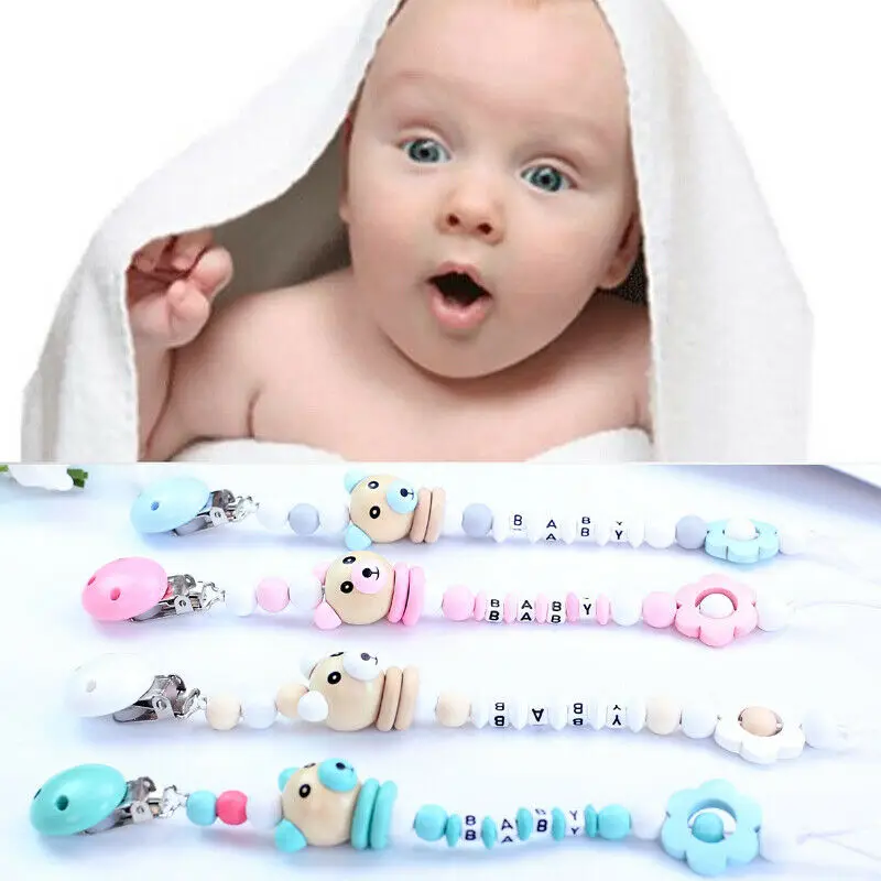 

2019 New Newborn Baby Girls Boys Anti-lost Hot Clip Holder Dummy Pacifier Soother Nipple Strap Chain Pop New