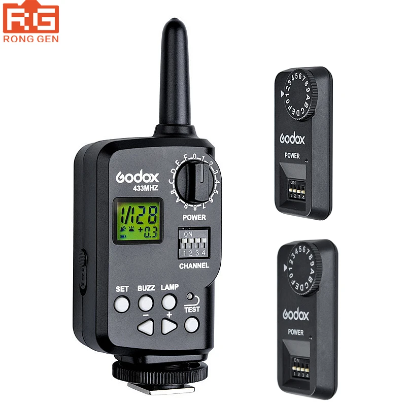 

Godox Ft-16s Flash Trigger Remote Wireless Power Control 1x Transmitte+2x Receiver for Godox V850 V860 etc Flash Speedlite