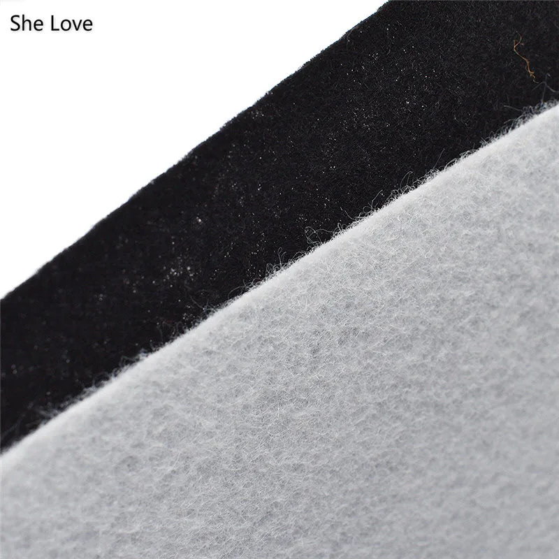 

She Love 6Pcs/lot 20x20cm White Black Color Non-woven Felt Fabric Diy Crafts Handmade Sewing Material Fabrics