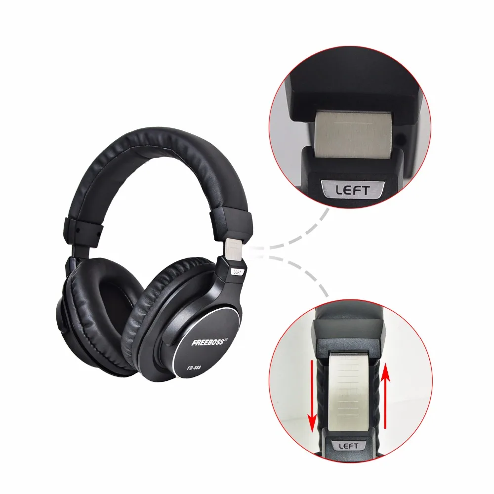 Freeboss FB 888 Over ear закрытым 45 мм драйверы односторонняя съемный кабель 3 5 штекер 6 35