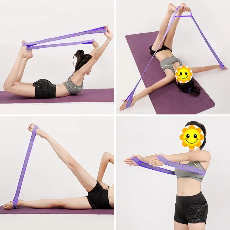 Professional Gymnastics Adult Girl Latin Training Bands Pilates Yoga Stretch Resistance Bands Fitness Elastic Tension Band Sport