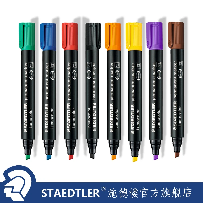 Маркер масляный STAEDTLER 350 с квадратной головкой 1 шт. | Канцтовары для офиса и дома