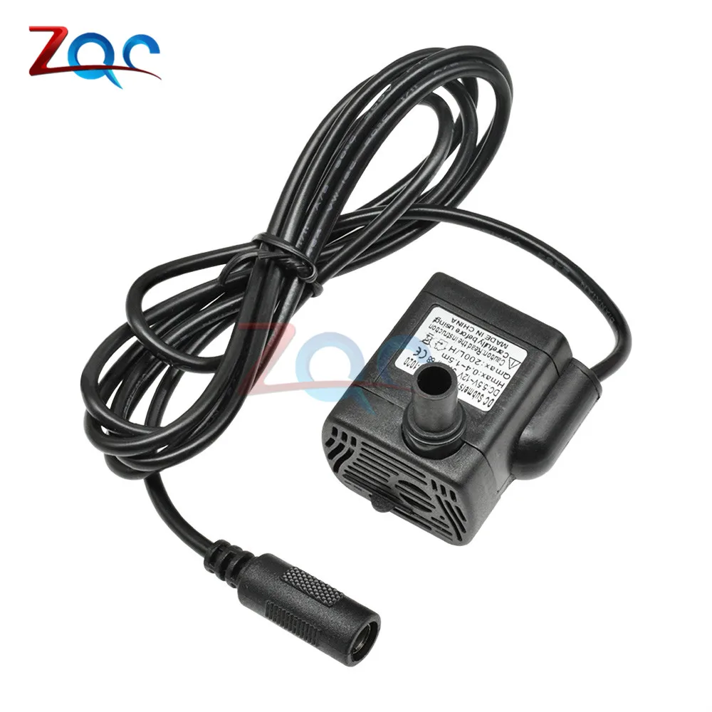 DC 1020 Mini Micro погружной водяной насос 1 5 л/ч м аквариумный для фонтанов и прудов