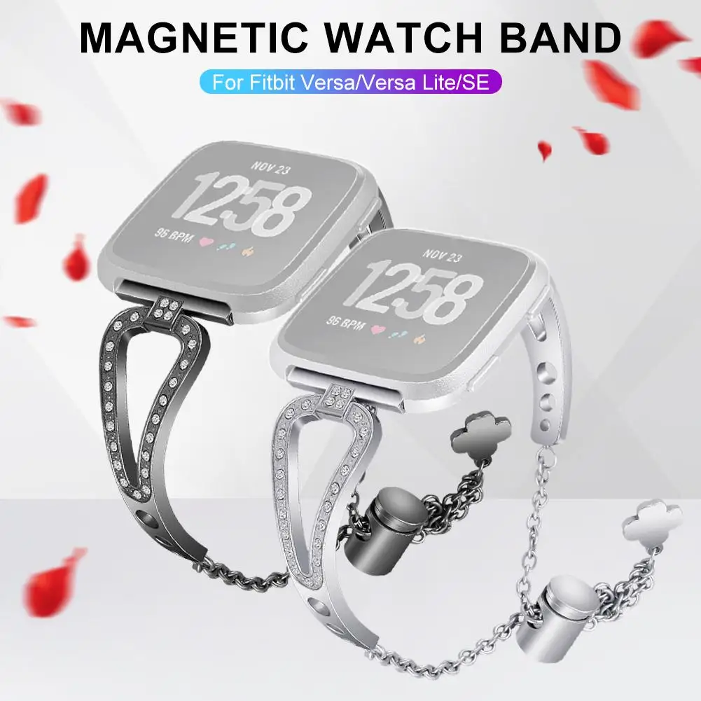 

Smart Watch Band Bracelet Strap Metal Bracelet Replacement Wristband Smartwatch Accessories for Fitbit Versa Band
