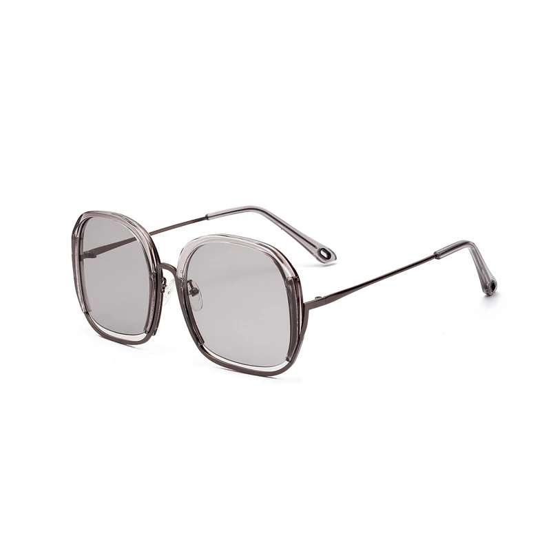 HBK, Ретро стиль, полуоправы, квадратные солнцезащитные очки для женщин, цветная оправа, большие размеры, солнцезащитные очки, Роскошные, для путешествий, морские оттенки, UV400
