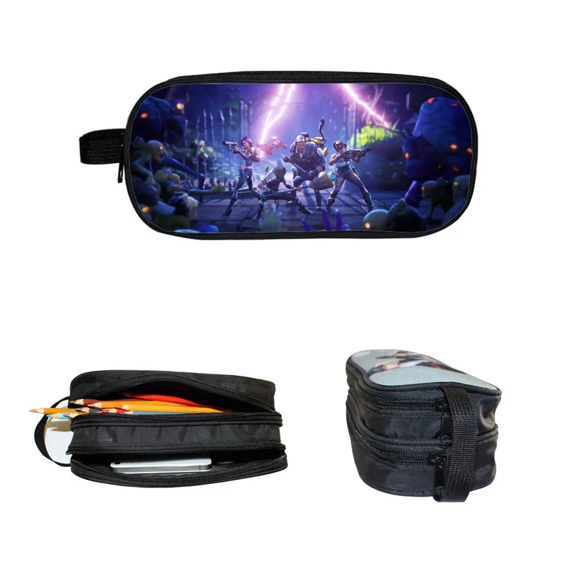 

New Fortnight Action Figure Toy Pen Case Bag For Children Battle Victory Royal Hot Game Pen Cases Bags