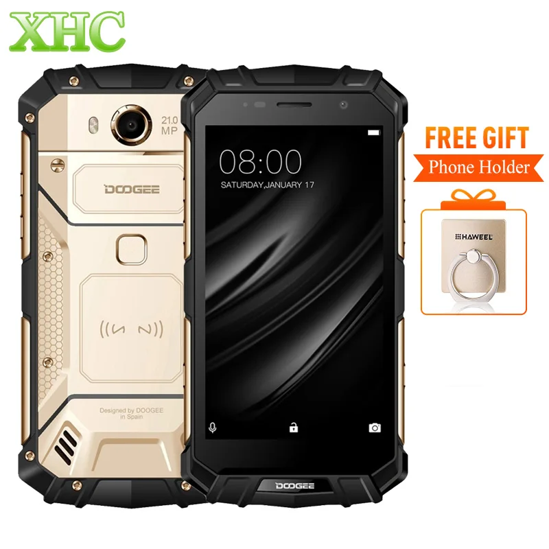 DOOGEE S60 IP68 font b Smartphone b font 5580mAh Wireless Charge Helio P25 Octa Core 5