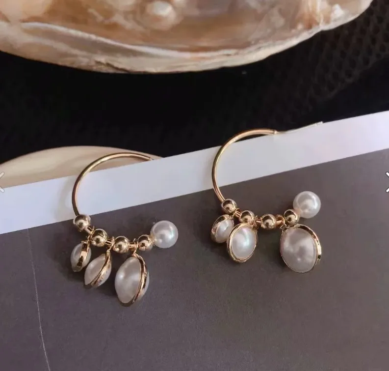 

New Simple Pearl Drop Earrings for Women Trendy Fashion Sweet Dangle Earrings Earring Jewelry Bijoux 2019 Mother's day Gifts