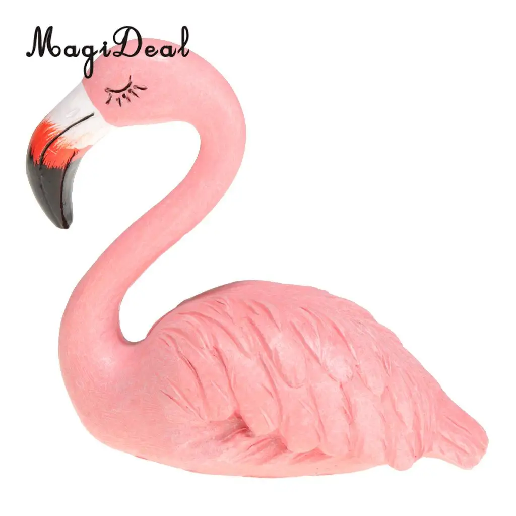 Chic Flamingo Ormament Figurines Sculpture Wedding Decor Home Decoration 8 Styles 8-15cm, Pink