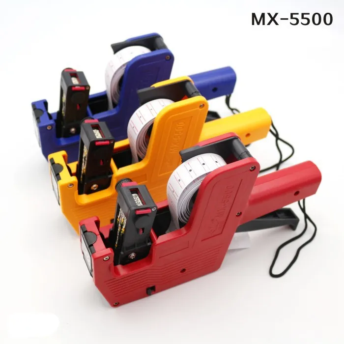 

[ Fly Eagle ] Red,Blue,Yellow to choose 8 digital MX 5500 Price Tag Gun Label Labeller Stickers with 2x ink Roller