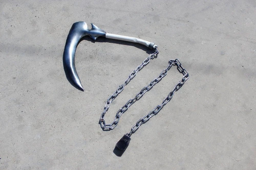 

InuYasha Kohaku Weapon Kusarigama Sickle Cosplay Replica Prop