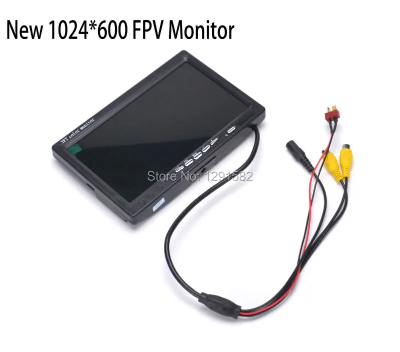 Новинка 1024x600 7 дюймовый монитор TS5828 5 8 ГГц 48Ch 600 мВт FPV AV беспроводной передатчик +