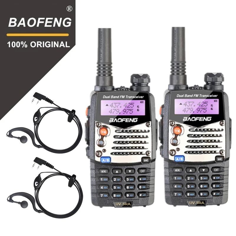 2pcs-baofeng-uv5ra-walkie-talkie-5ra-upgraded-version-uhf-vhf-dual-band-cb-radio-vox-fm-transceiver-for-hunting-two-way-radio