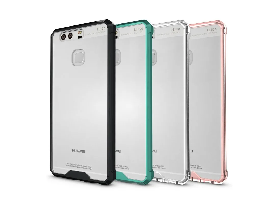 

Shockproof Rugged Bumper Transparent Back Cover Armor Case for Huawei P9 P10 Plus Mate 9 P8 Lite 2017 Honor 8 Lite Silicone Case