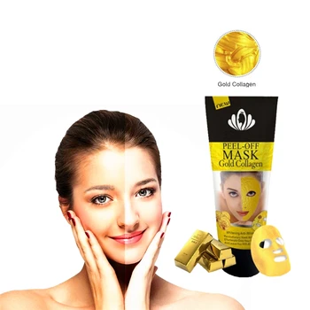 

120g Hyaluronic Acid Liquid 24K Gold Collagen Applicator Essence Moisturizing Face Mask Pore refining Whitening Mask