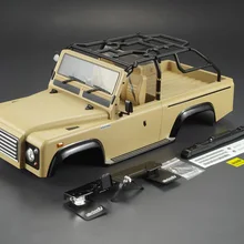 1/10 масштаб Adventure Defender D90 D110 серо-коричневый цвет Жесткий Корпус в сборе для FJ40 HRAXXAS TRX4 шасси осевой SCX10