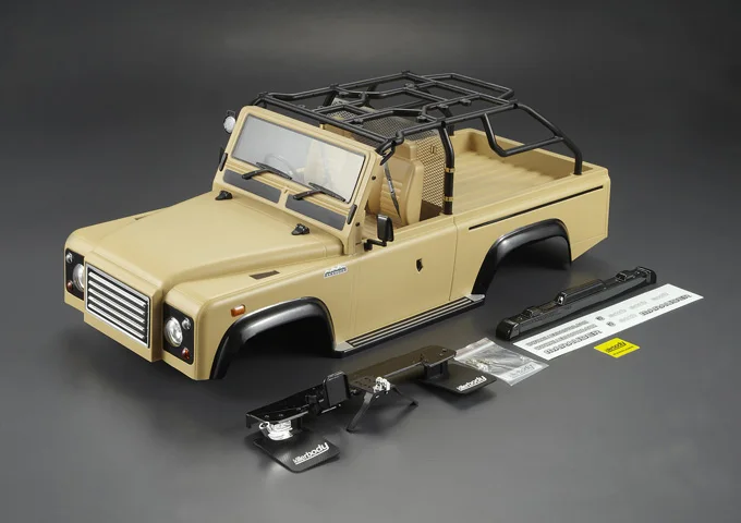 1/10 Scale Adventure Defender D90 D110 серо коричневый цвет Жесткий Корпус в сборе для шасси FJ40