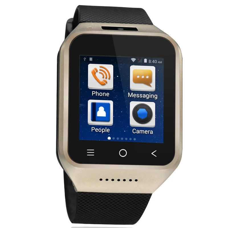  Smart Watch Android 4.4 OS Wifi GPS Men Wristwatch Support SIM Card 3G WCDMA GSM Free Install Andro