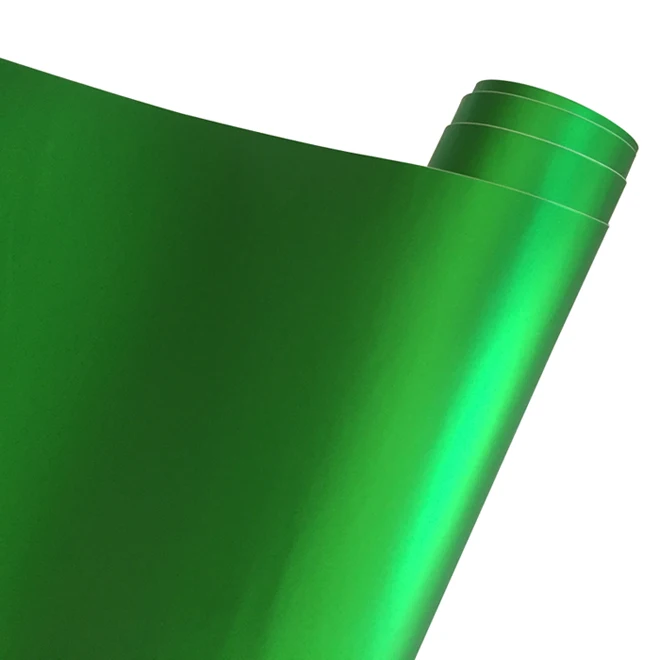 Антрацит темно-серый матовый металлик хром автомобиля виниловая пленка наклейка с воздушными каналами Gunmetal темно-атласная серая пленка ping - Название цвета: Apple Green