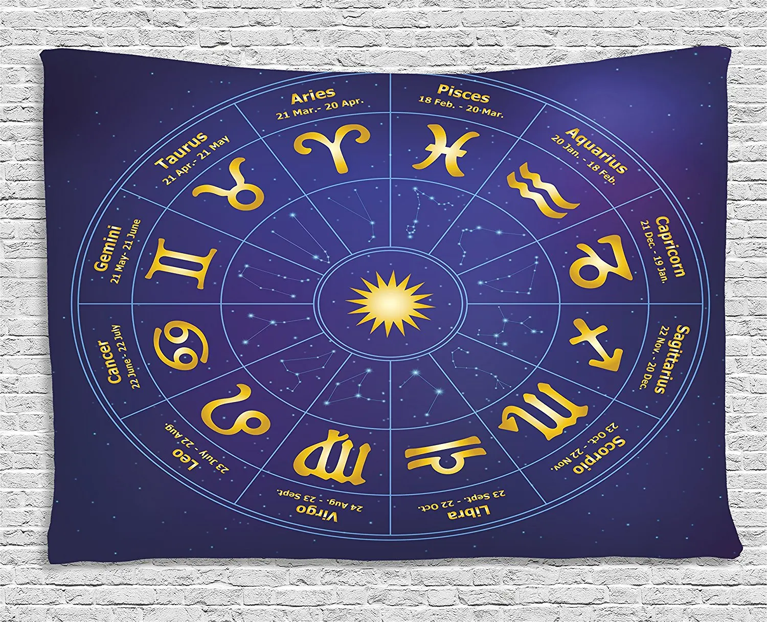 Aliexpress Buy Astrology Tapestry Horoscope Zodiac Signs With