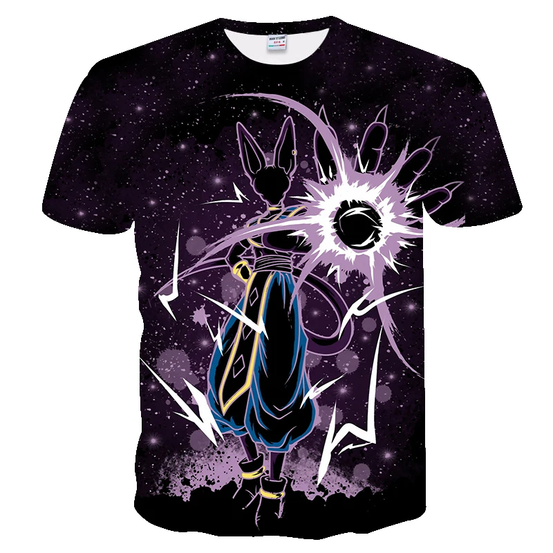 

BIANYILONG 2019 new dragon ball t shirt black funny t shirts Dragon Ball Z T Shirts Mens Summer Fashion 3D Print t-shirt men