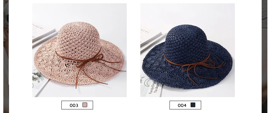 Ladybro, Солнцезащитная шляпа для женщин, ручная работа, Плетеная соломенная шляпа с бантом, складная летняя шляпа, женская шляпа с широкими полями, пляжная шляпа для женщин