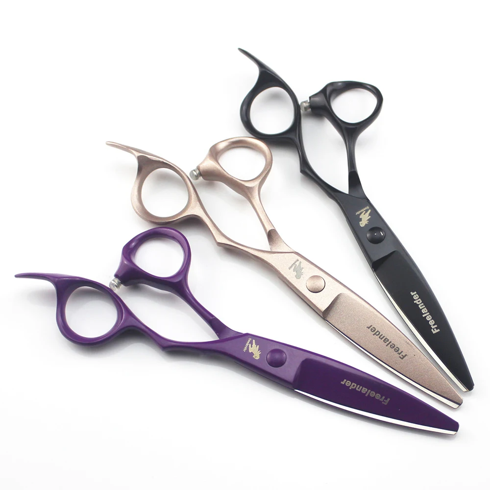 Freelander 6CR ножницы для парикмахеров Парикмахерская поставки Титан Профессиональные Парикмахерские ножницы для стрижки волос