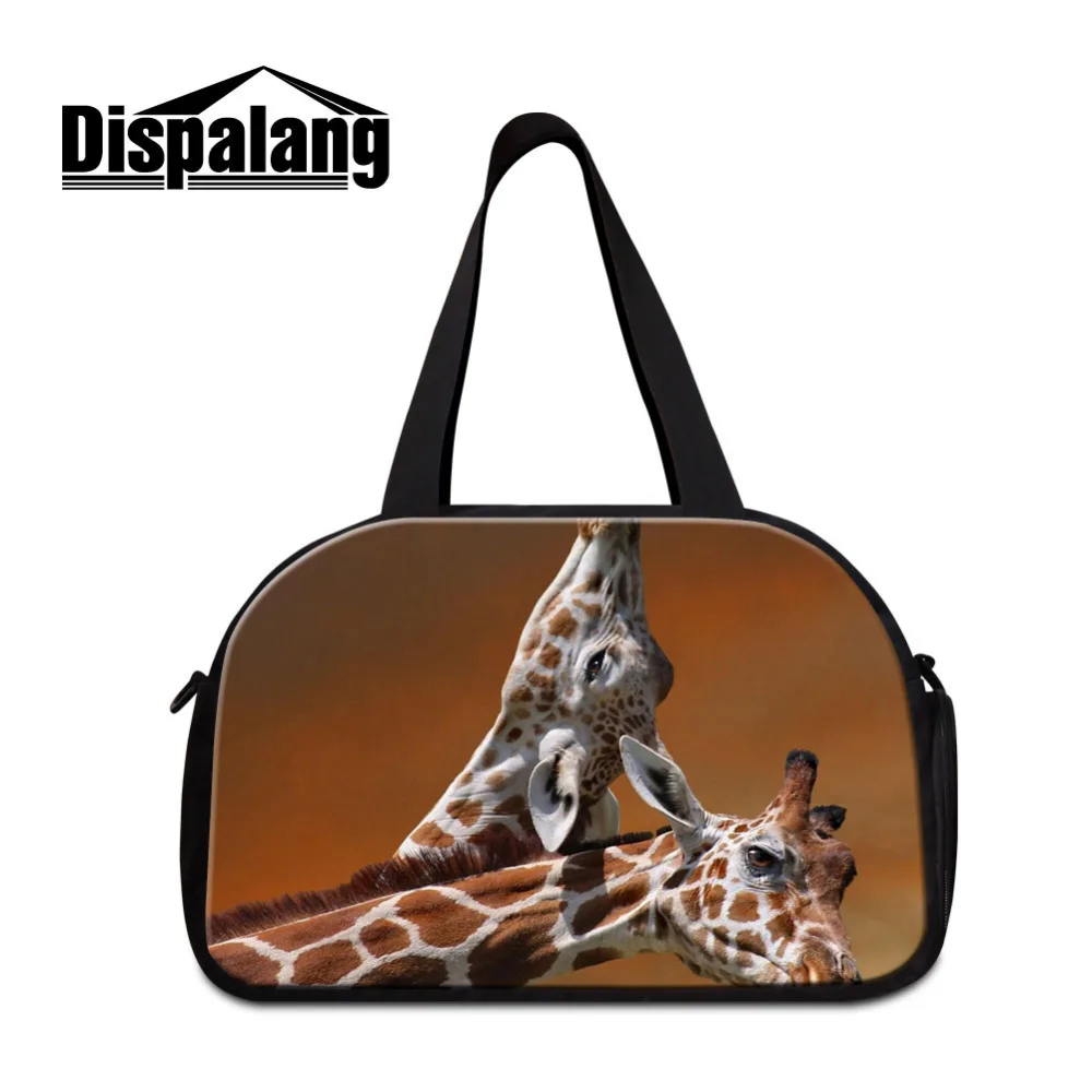 Dispalang Women Travel Bag Animal Giraffe Print Large Hand Luggage