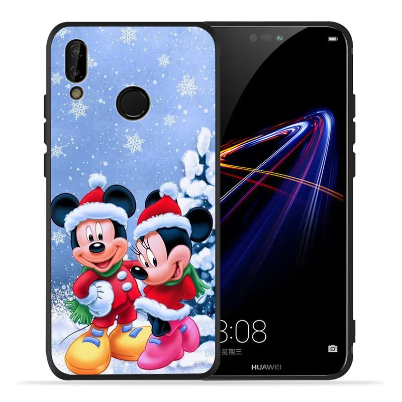 Merry Christmas Mickey для huawei P8 P10 P20 P30 mate 10 20 Honor 8 8X 8C 9 V20 10 Lite Plus Pro Чехол Coque Etui Funda - Цвет: H1431