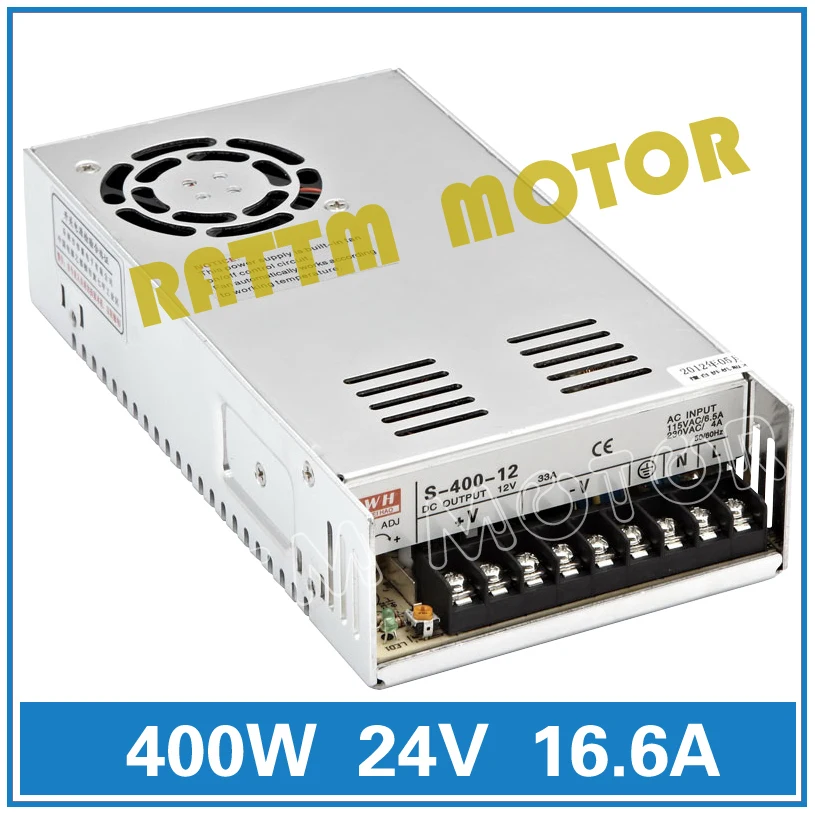 Najtaniej UE Dostawy!! 400 w 24 v Przełącznik zasilania DC power 16.6A CNC Router Pojedyncze Wyjście Spieniania Mill Cut Laser