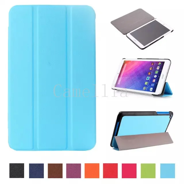 

200Pcs/lot Ultra Slim Lightweight SmartCover Stand Case For Acer Iconia One 8 B1-820 8-inch ,with Auto Sleep/Wake Feature