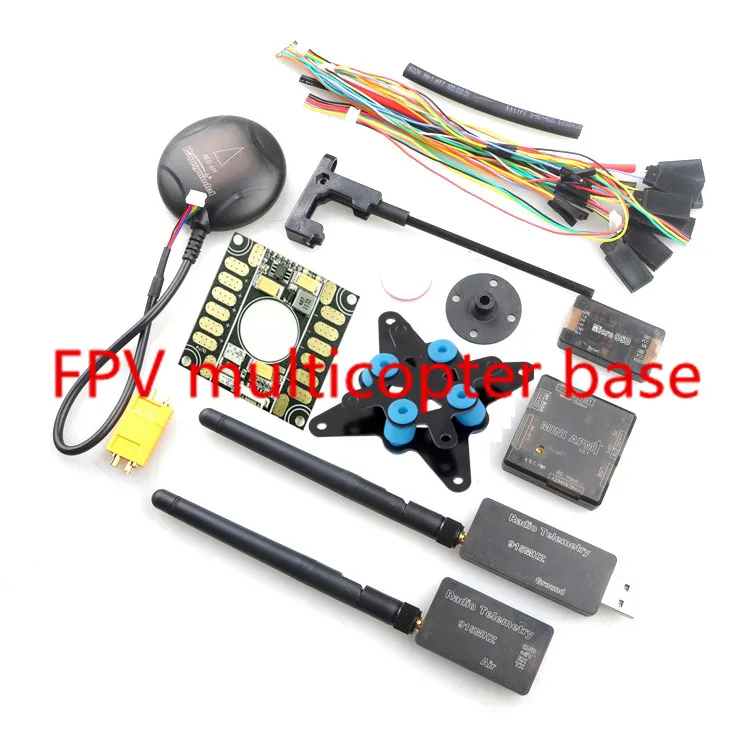 

Mini APM Flight controller w/ 6M GPS + 3DR 433Mhz 915Mhz Radio Telemetry + OSD + Power Module + Damping Board FPV Combo Kits