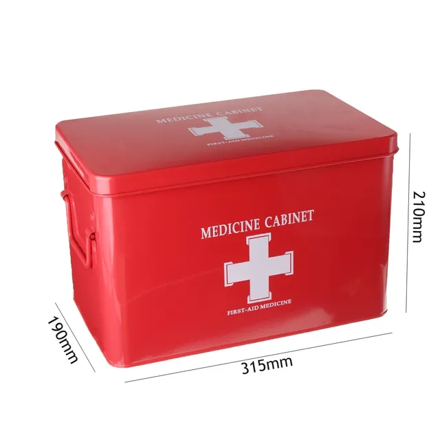 NEW Metal Medicine Cabinet Multi-layered Family Box First Aid Storage Box Storage Medical Gathering Emergency Kits