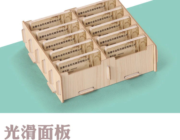 Criativo de bambu de madeira bussiness suporte