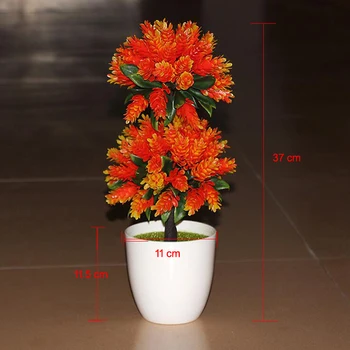 

Handmade Plastic Artificial Tree Plants Pot Culture Flower Bonsai Trees For Office Home Living Room Furnishings Decorative
