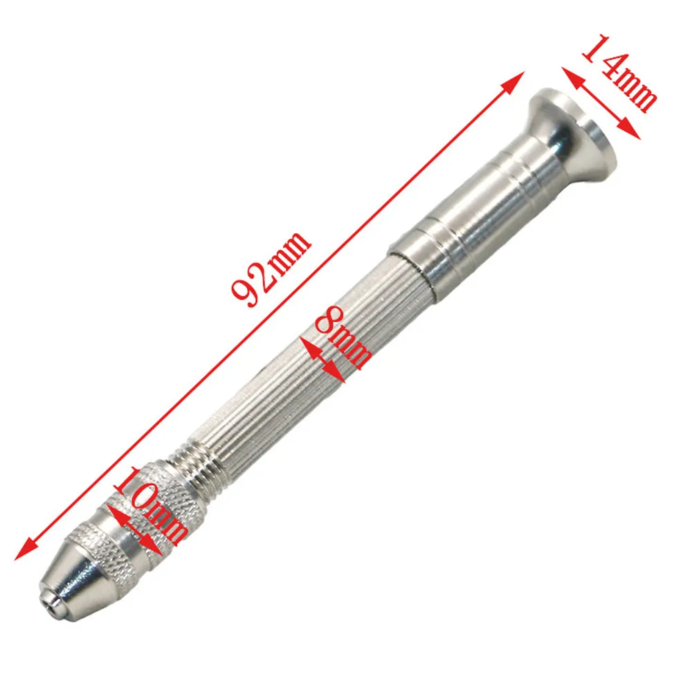 Деревообрабатывающие сверлильные роторные инструменты ручное сверло 10 шт. твист сверло мини микро алюминиевый сплав ручная дрель с быстрозажимным патроном# T2