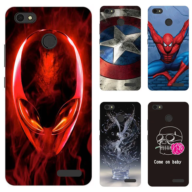

Soft Case For Tecno Spark K7 5.5" Case Back Cover HD Print Rose Cute Patterned Silicone TPU Case Fundas Para