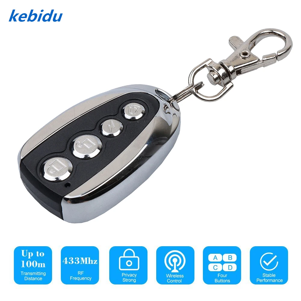 

kebidu Remote Control Wireless Auto Remote Control Duplicator 433MHz Opener Electric Face to Face Car Gate Transmitter Privacy