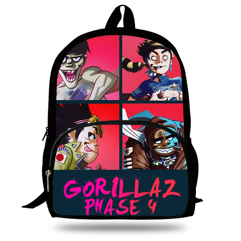 Новинка 2021 рюкзак с мультяшным принтом Gorillaz школьные ранцы для мальчиков и