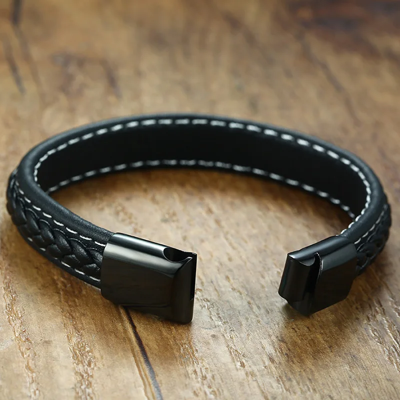 TYPE 1 DIABETES Medical Alert Bracelet Emergency Remind Black Genuine Leather leather bracelet,medical alert bracelet