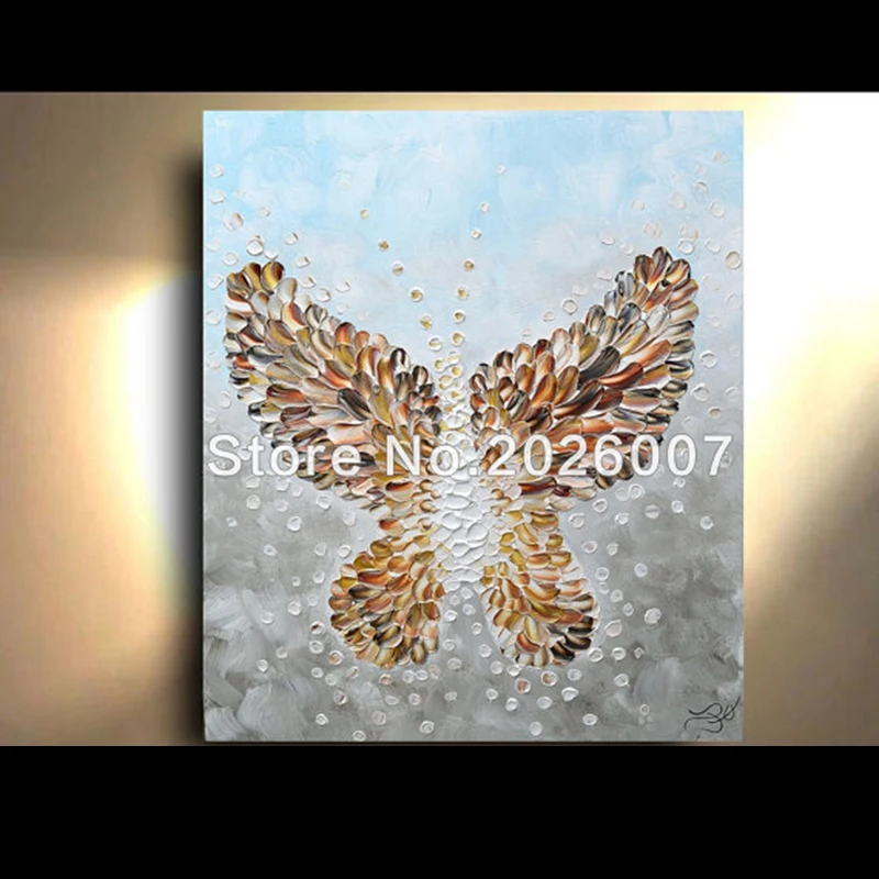 Hand Painted Palette Knife Abstract Oil Painting On Canvas Elk Original