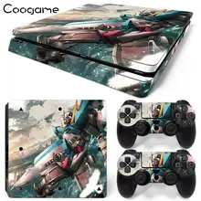 Coogame Customize Anime Gundam Skins Sticker For Sony PS4 Slim Console Control Games