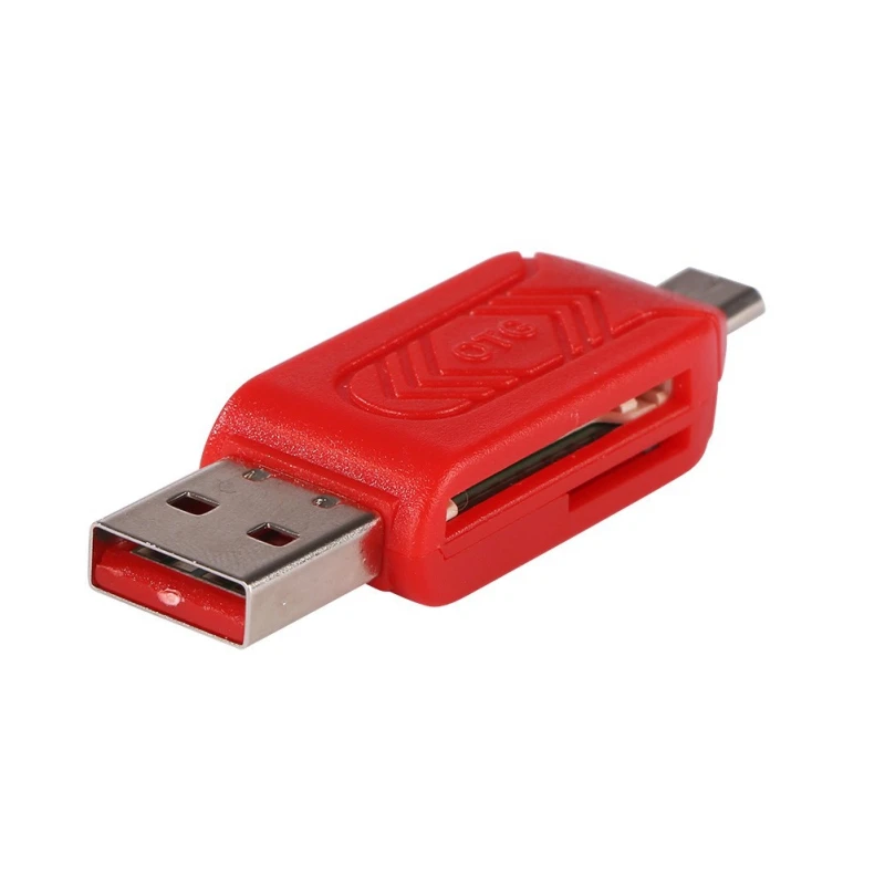 4 цвета 2 в 1 USB OTG кардридер Micro TF/SD телефон удлинитель заголовки флэш накопитель