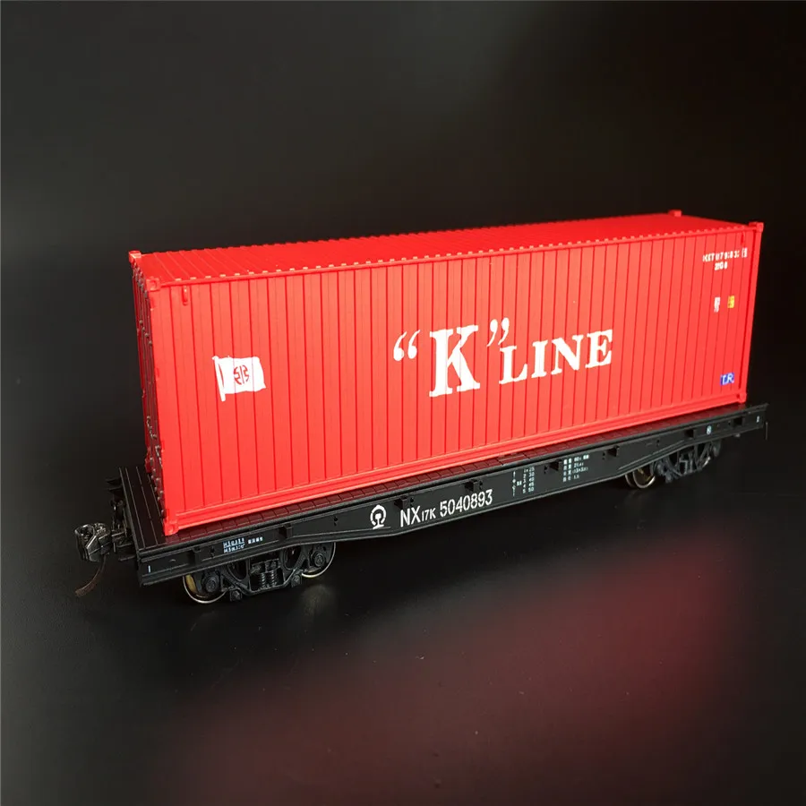 

architecture model ho scale Flat with container HO type 1:87 40foot for ho train layout