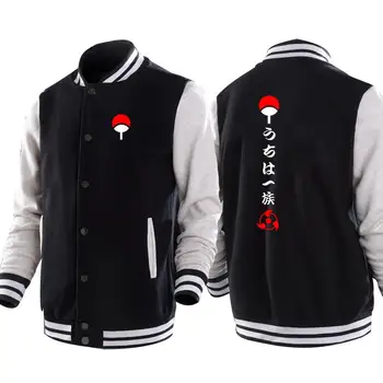 

High-Q Unisex Anime NARUTO Uchiha Itachi Baseball Uniform Hoodies Cardigan NARUTO Cotton Casual Sweatshirts Jacket Coat
