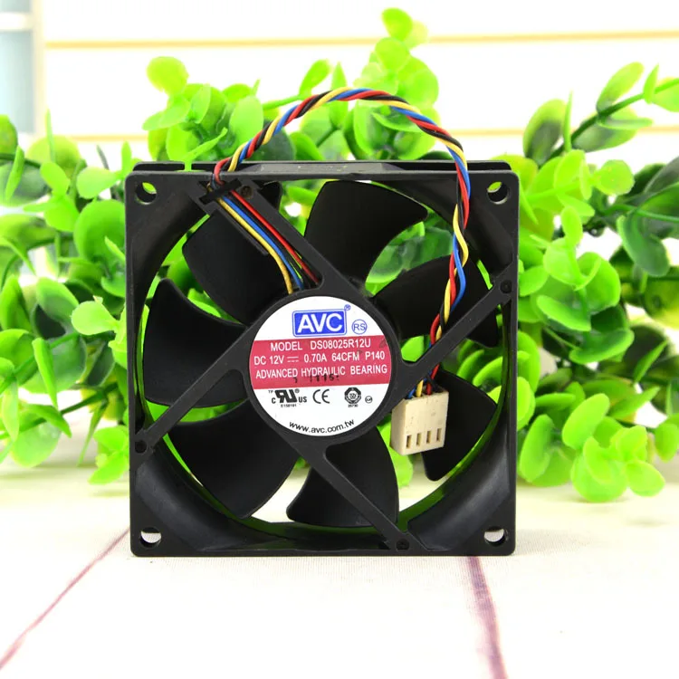 

100% brand new AVC 8025 12V 8CM / cm four-wire PWM CPU fan speed DS08025R12U