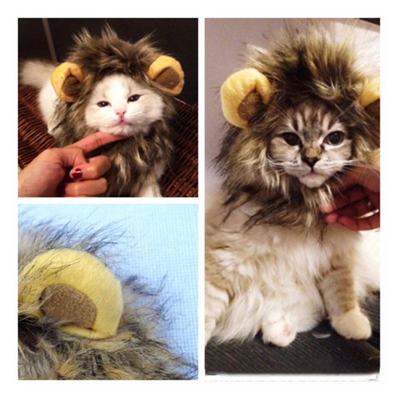 Apaulapet Pet костюм парик льва для собаки кошки костюм для хеллоуина с ушками